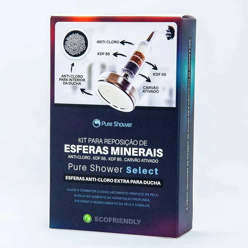 Refil de esferas minerais do Pure Shower Select
